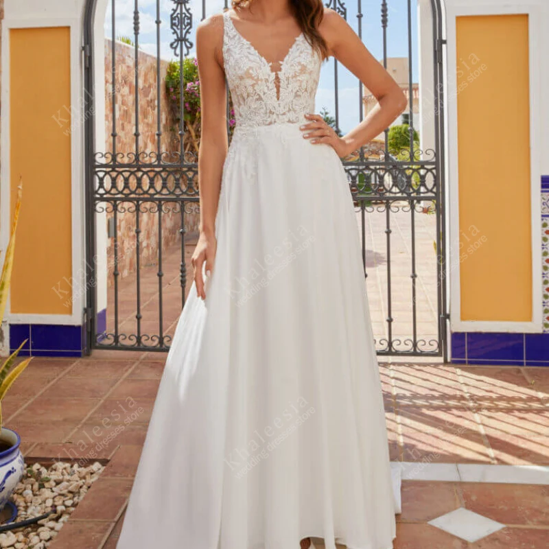 Vintage Wedding Dresses A Line Bridal Gowns Lace Appliques Sleeveless Backless Robes Satin Vestidos De Novia Customized 2025
Vintage Wedding Dresses A Line Bridal Gowns Lace Appliques Sleeveless Backless Robes Satin Vestidos De Novia Customized 2025
