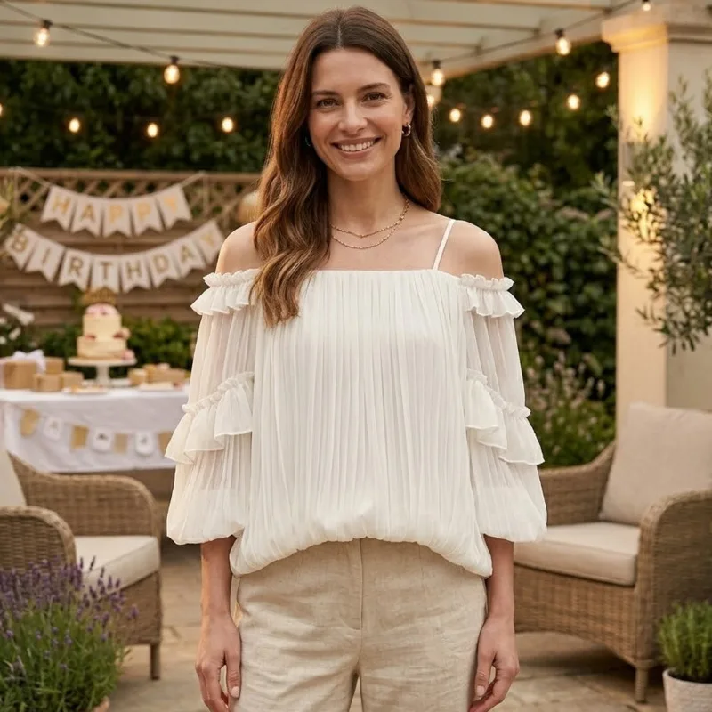 Milk White Off Shoulder Backless Loose Long Sleeve Camisole Top Elegant For Women Teens Summer Party Date Night Birthday Gift
Milk White Off Shoulder Backless Loose Long Sleeve Camisole Top Elegant For Women Teens Summer Party Date Night Birthday Gift