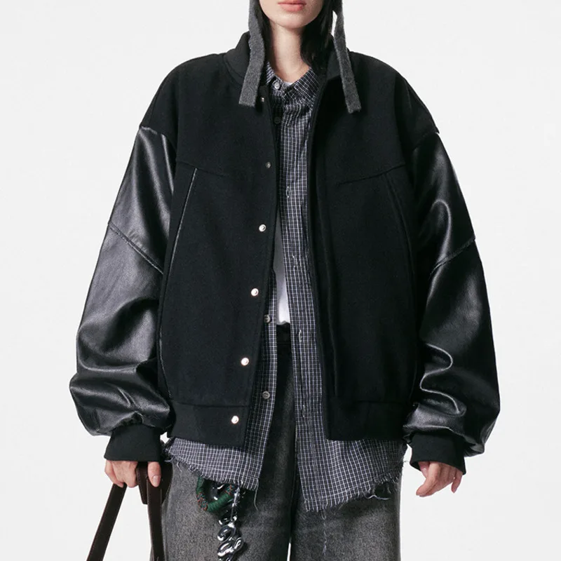 WVGA осень-зима новые мужские приливы нерегулярные модные винтажные кожаные куртки на молнии нишевые повседневные бейсбольные воротники-стойки пальто W15320
WVGA осень-зима новые мужские приливы нерегулярные модные винтажные кожаные куртки на молнии нишевые повседневные бейсбольные воротники-стойки пальто W15320