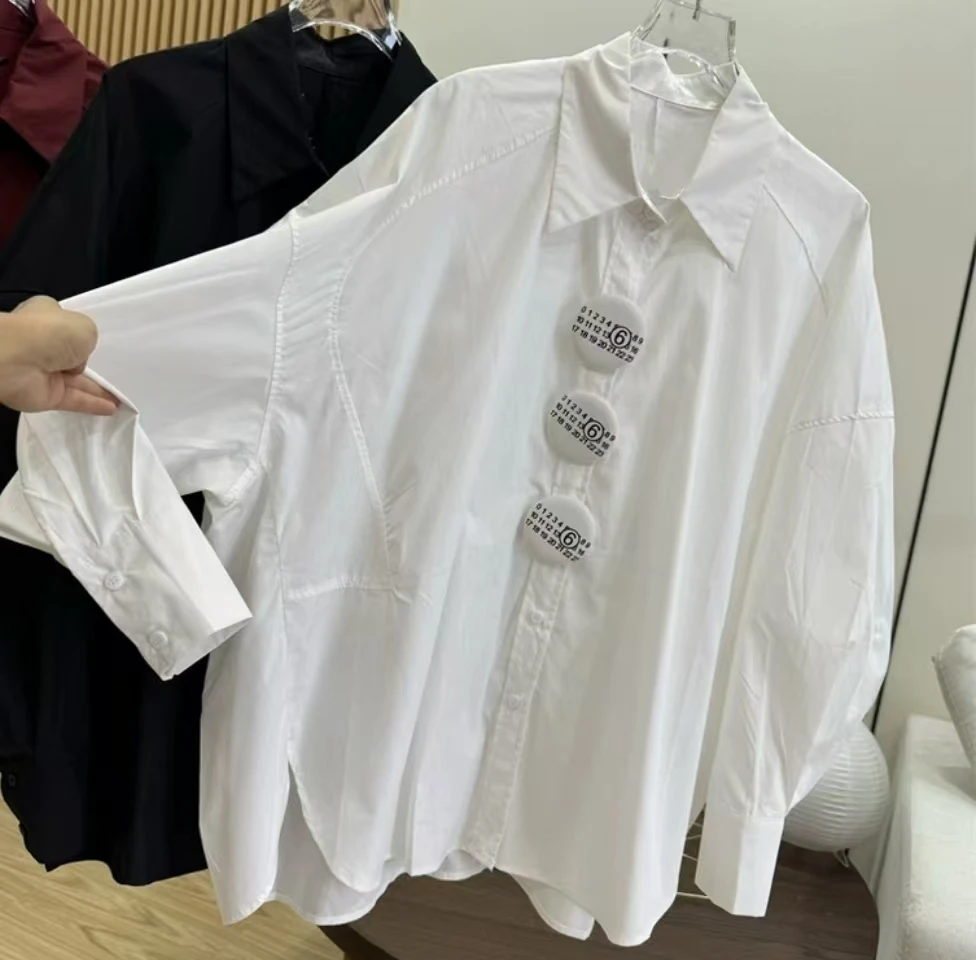 Luxury Oversized Cotton Loose Casual Shirts Blouses For Women 2025 Spring New Lantern Sleeve Single Breasted Tops Blusas
Luxury Oversized Cotton Loose Casual Shirts Blouses For Women 2025 Spring New Lantern Sleeve Single Breasted Tops Blusas