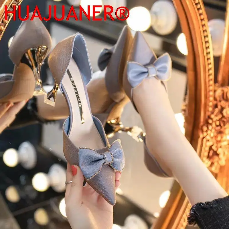 High Heels 2025 New French Hollow Single Shoes for Women with Thin Heels and Bows Thin Heels
High Heels 2025 New French Hollow Single Shoes for Women with Thin Heels and Bows Thin Heels