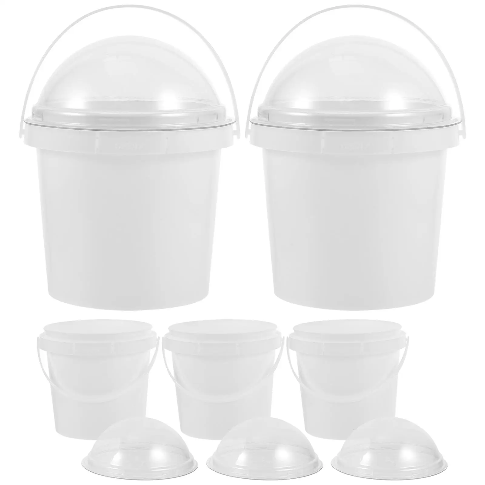 5 Pcs Popcorn Bucket 500ml White Clear Food Grade Containers with Handle Lid for Snacks Ice Cream Storage Home Cinema
5 Pcs Popcorn Bucket 500ml White Clear Food Grade Containers with Handle Lid for Snacks Ice Cream Storage Home Cinema