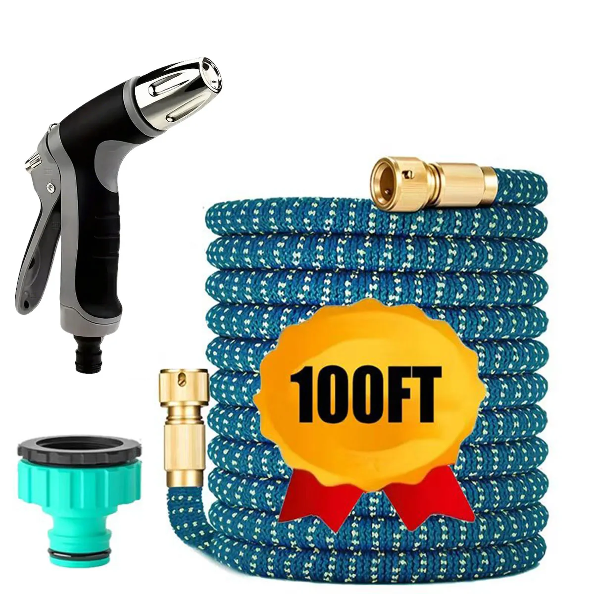 Garden Water Pipe Expandable Magic Hose, High-Pressure Car Wash Water Gun, Used For Garden Irrigation And Cleaning 25FT-100FT
Garden Water Pipe Expandable Magic Hose, High-Pressure Car Wash Water Gun, Used For Garden Irrigation And Cleaning 25FT-100FT