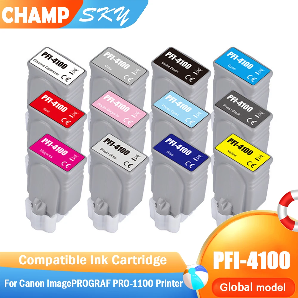 PFI-4100 PFI 4100 Premium Color Compatible Inkjet Pigment Ink Cartridge for Canon imagePROGRAF PRO-1100 Pinter
PFI-4100 PFI 4100 Premium Color Compatible Inkjet Pigment Ink Cartridge for Canon imagePROGRAF PRO-1100 Pinter