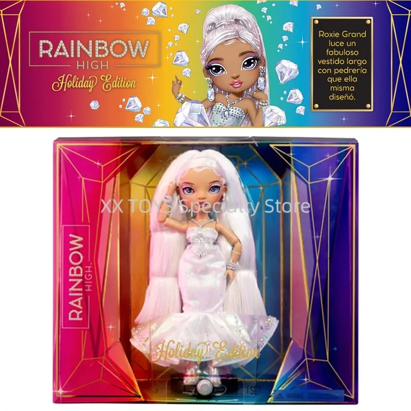 Original Rainbow High Holiday Edition Collector Doll Roxie Grand 11 Inch Premium Fashion Doll with Diamond Gown Gift for Kid Toy
Original Rainbow High Holiday Edition Collector Doll Roxie Grand 11 Inch Premium Fashion Doll with Diamond Gown Gift for Kid Toy