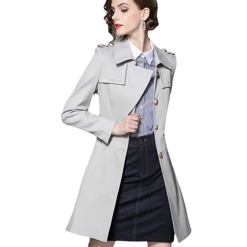 Fall 2021 new mid-length windbreaker women's slim slimming high-end temperament British style jacket popular jacket
Fall 2021 new mid-length windbreaker women's slim slimming high-end temperament British style jacket popular jacket