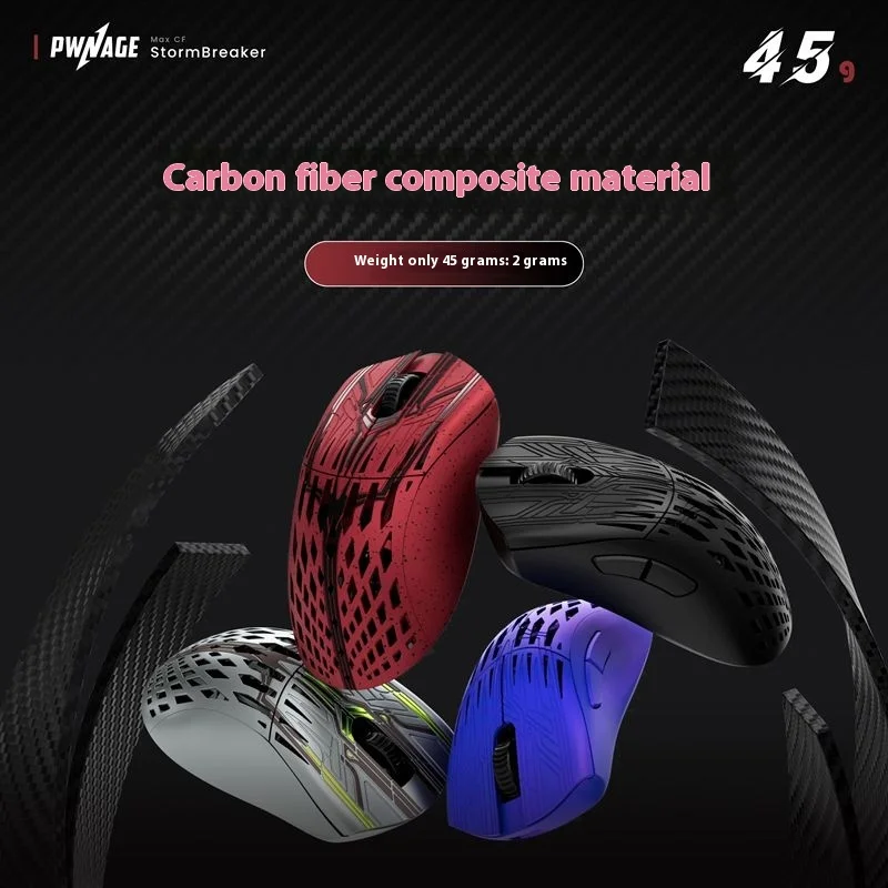 Pwnage StormBreaker Storm Destroyer MAX CF Carbon Fiber 8K Wireless Mouse Support Ergonomics Esports Game Exclusive Boys' Gift
Pwnage StormBreaker Storm Destroyer MAX CF Carbon Fiber 8K Wireless Mouse Support Ergonomics Esports Game Exclusive Boys' Gift