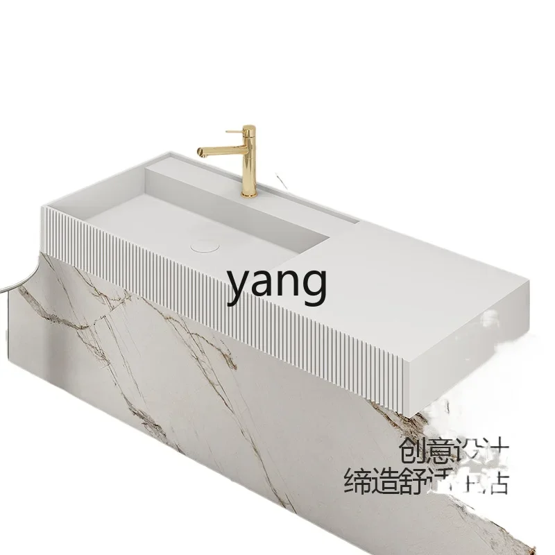 LTT artificial stone hand wash hanging basin light luxury bathroom household vertical striped washbasin
LTT artificial stone hand wash hanging basin light luxury bathroom household vertical striped washbasin