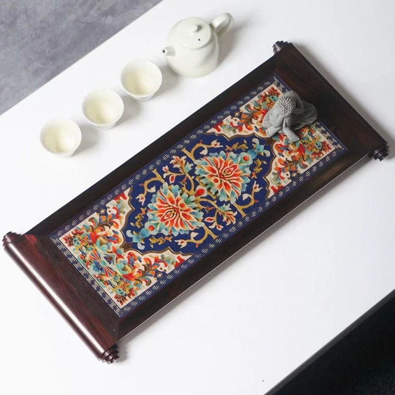 Big red rosewood inlaid cloisonne roll book dry brewing table tea tray mahogany Chinese tea table bonsai rack desktop shelf
Big red rosewood inlaid cloisonne roll book dry brewing table tea tray mahogany Chinese tea table bonsai rack desktop shelf