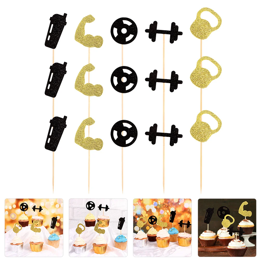 20pcs Fitness Picks for Birthday Parties Decorations Men Paper Cupcake Delicate Picks Cake Topper nament Cake Decor
20pcs Fitness Picks for Birthday Parties Decorations Men Paper Cupcake Delicate Picks Cake Topper nament Cake Decor