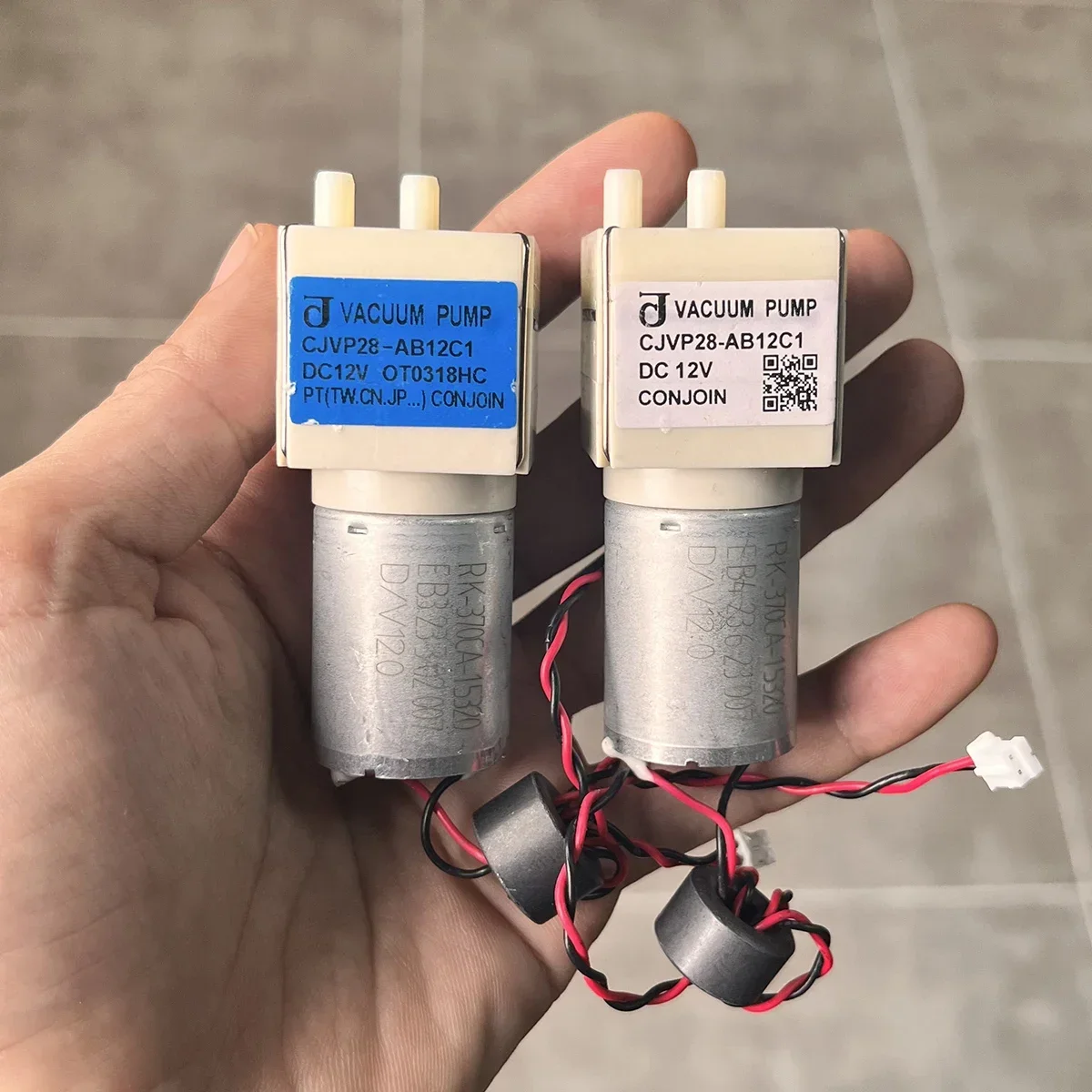 CJVP28-AB12C1 Mini Vacuum Pump DC 12V Micro 370 Motor Electric Air Pump Small Negative Pressure Suction Pump for Robot Cleaner
CJVP28-AB12C1 Mini Vacuum Pump DC 12V Micro 370 Motor Electric Air Pump Small Negative Pressure Suction Pump for Robot Cleaner