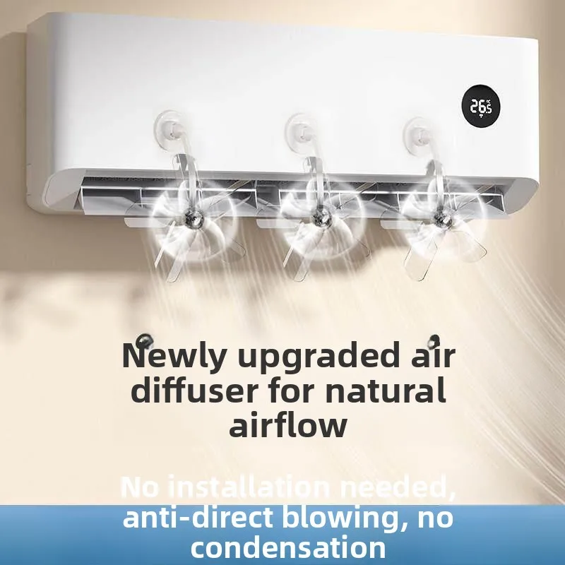 Wall-Mounted Air Conditioner Diffuser Fan Indoor Climate Control Small Portable Wind-Cooling Device Home Use Air Guide Fan
Wall-Mounted Air Conditioner Diffuser Fan Indoor Climate Control Small Portable Wind-Cooling Device Home Use Air Guide Fan