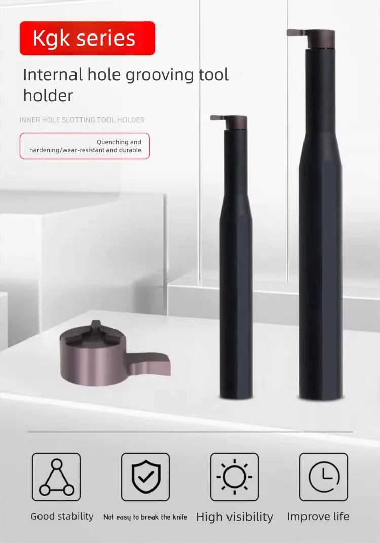 KGK7R0012 CNC Comma Small Diameter Inner Hole Slot Tool Rod GK7R100 GK12R GK18R Large depth groove cutter Lathe carbide insert
KGK7R0012 CNC Comma Small Diameter Inner Hole Slot Tool Rod GK7R100 GK12R GK18R Large depth groove cutter Lathe carbide insert