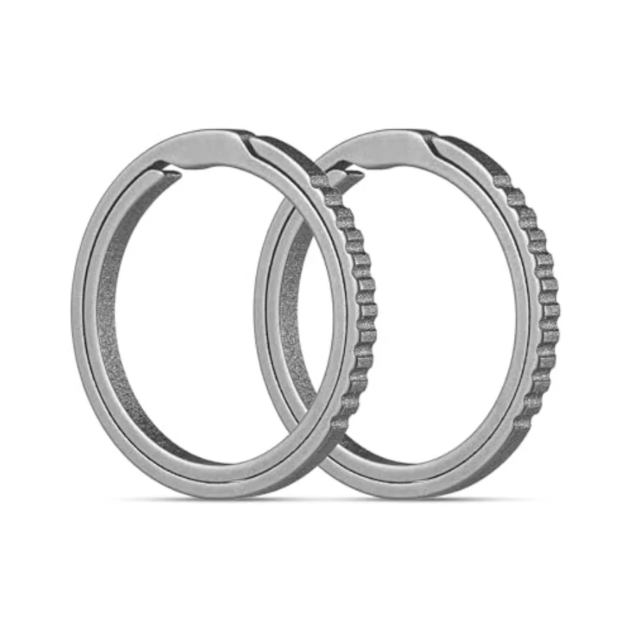 TISUR Titanium Keychain Rings, Split Side Pushing Key Rings Heavy Duty Black Key Ring For Key Chain Carabiner Dog Tag Ring
TISUR Titanium Keychain Rings, Split Side Pushing Key Rings Heavy Duty Black Key Ring For Key Chain Carabiner Dog Tag Ring