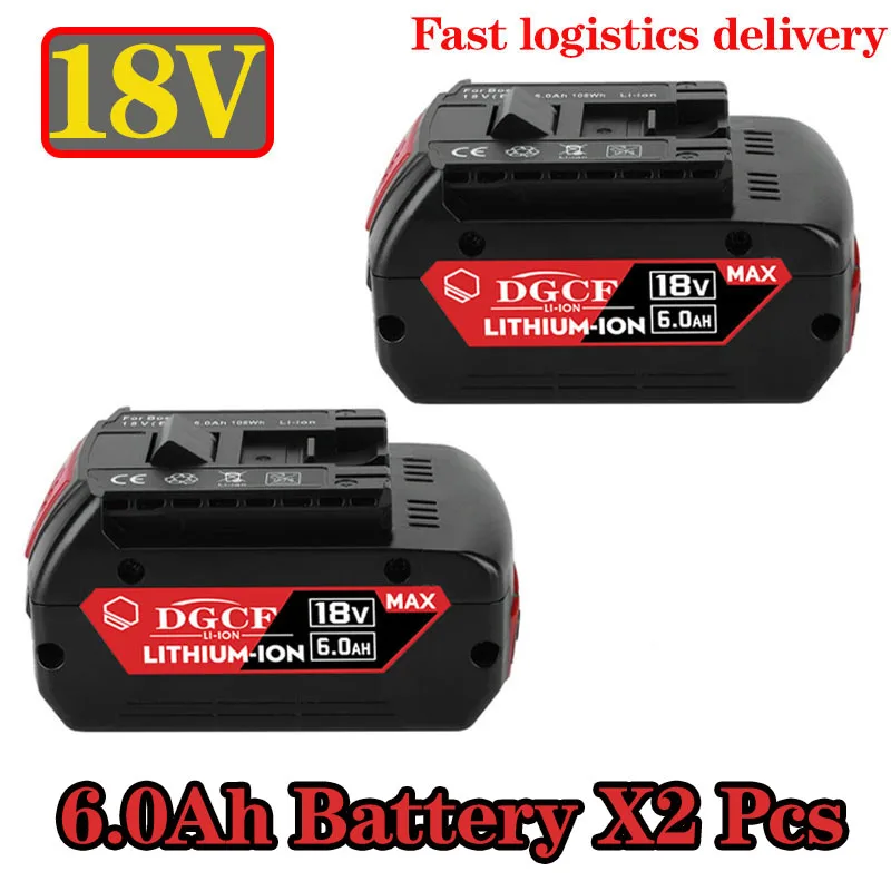 18V Battery 6Ah for Bosch Electric Drill 18V Rechargeable Li-ion Battery BAT609, BAT609G, BAT618, BAT618G, BAT614 + 1Charger
18V Battery 6Ah for Bosch Electric Drill 18V Rechargeable Li-ion Battery BAT609, BAT609G, BAT618, BAT618G, BAT614 + 1Charger