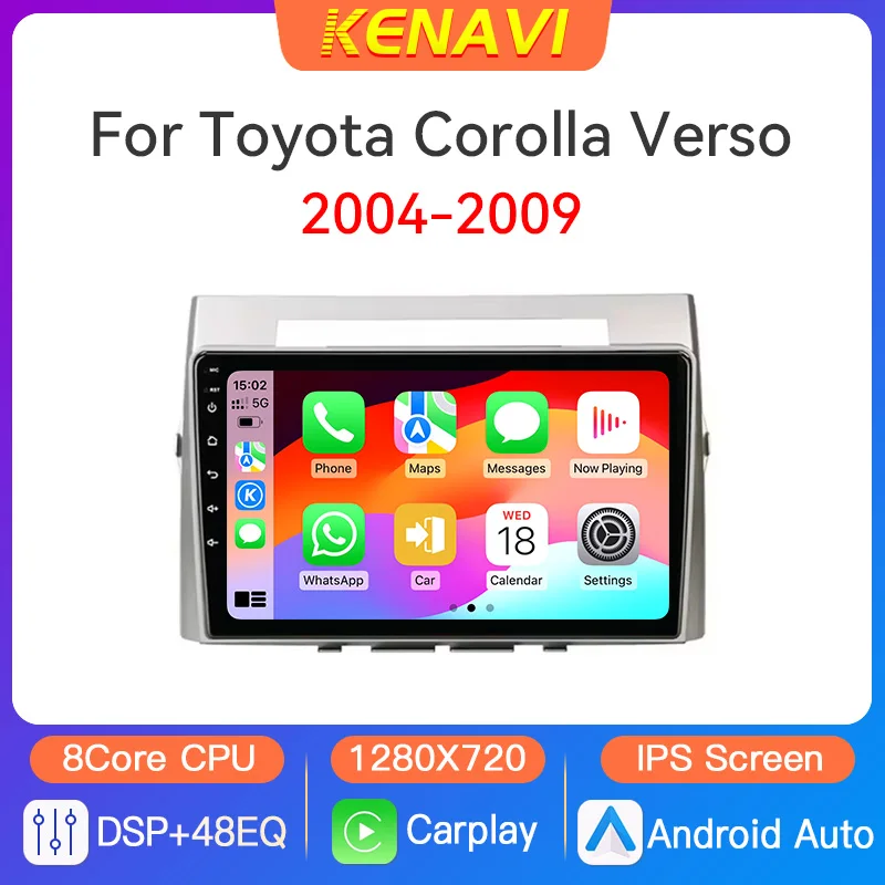 Car Stereo Radio Multimedia Video Player For Toyota Corolla Verso AR10 2004-2009 GPS DSP RDS Carplay Android Auto 2Din Head Unit
Car Stereo Radio Multimedia Video Player For Toyota Corolla Verso AR10 2004-2009 GPS DSP RDS Carplay Android Auto 2Din Head Unit