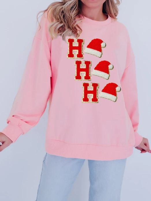 Women's Christmas Sweatshirt 2025 Autumn Winter Latest Christmas Towel Embroidered Long Sleeved Pullover Round Neck Hoodie
Women's Christmas Sweatshirt 2025 Autumn Winter Latest Christmas Towel Embroidered Long Sleeved Pullover Round Neck Hoodie