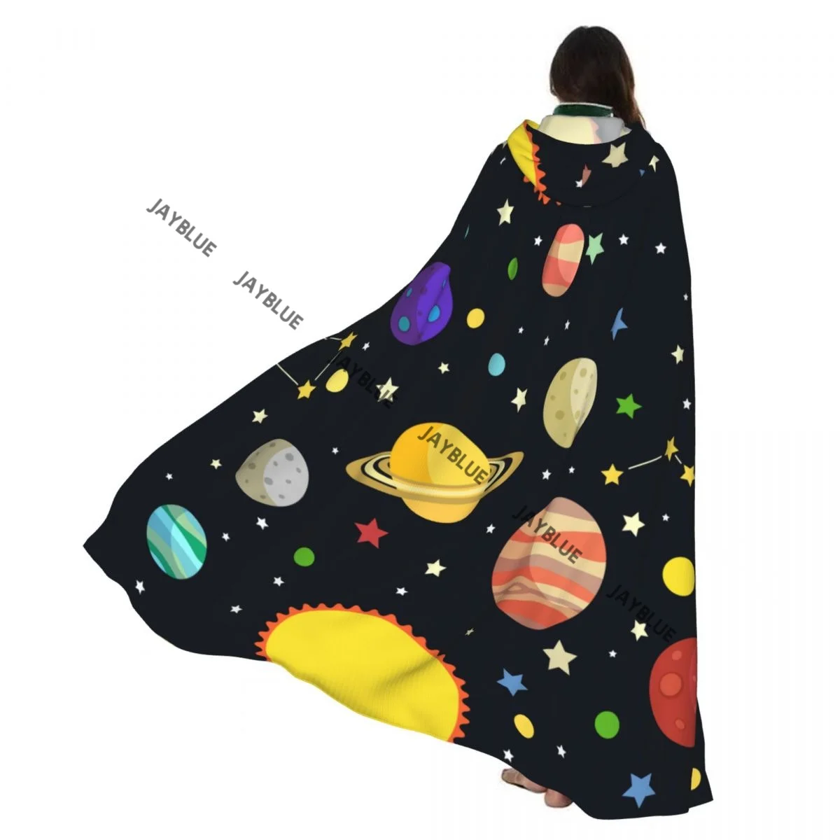 Unisex Adult Space Planets Stars Comets Constellations Cloak with Hood Long Witch Costume Cosplay
Unisex Adult Space Planets Stars Comets Constellations Cloak with Hood Long Witch Costume Cosplay