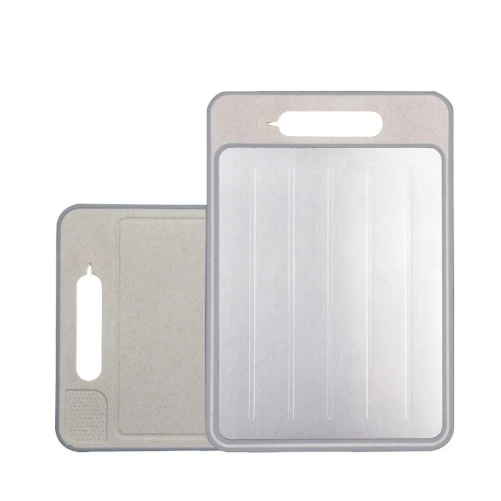 4 in 1 Defrosting Cutting Board Rectangular Double Sided Chopping Board with Grater Sharpener Thaw Meat Board Frozen Meat
4 in 1 Defrosting Cutting Board Rectangular Double Sided Chopping Board with Grater Sharpener Thaw Meat Board Frozen Meat