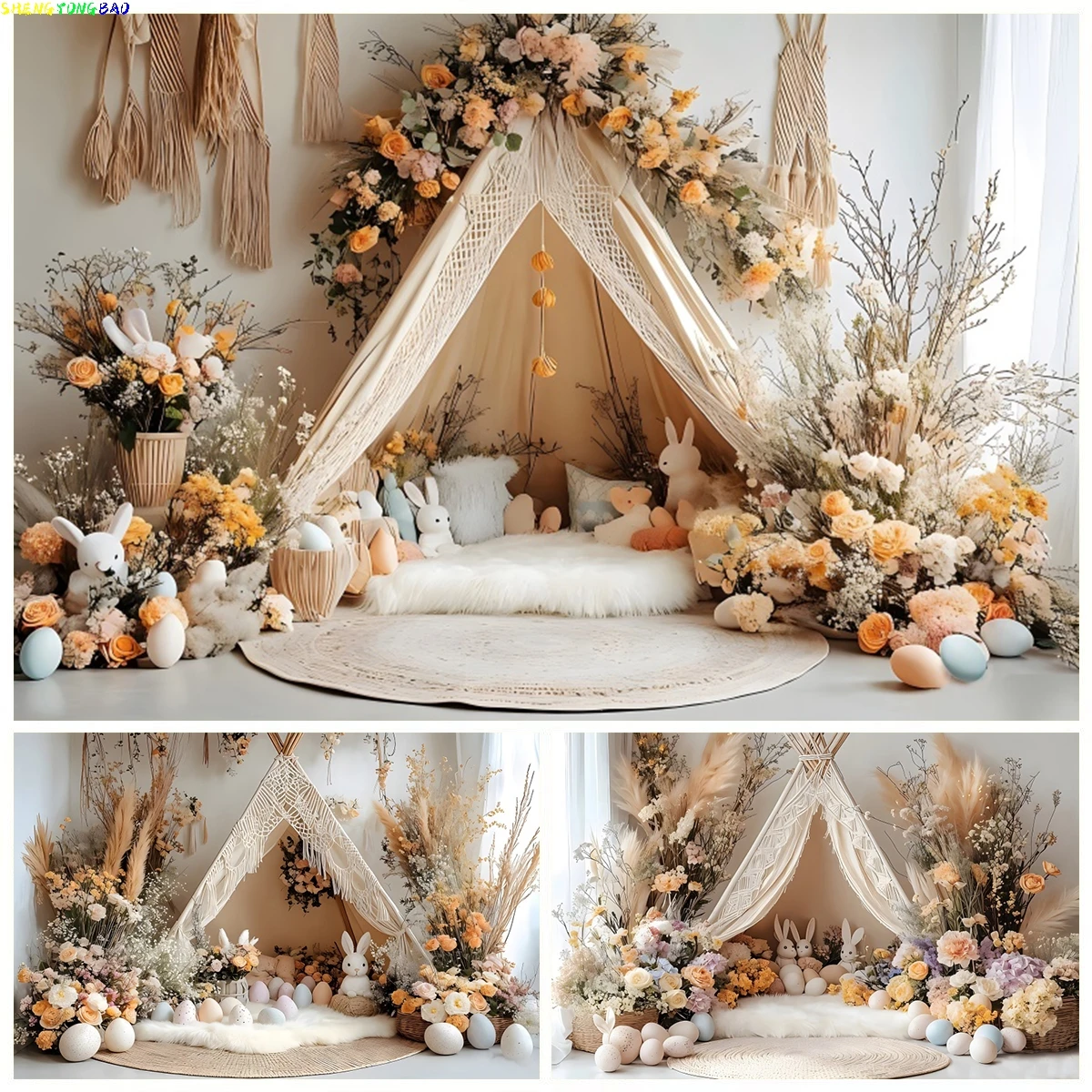 Spring Easter Photography Backdrop Boho Flower Arch Door Green Grass Eggs Kids Birthday Baby Shower Portrait Background Decor
Spring Easter Photography Backdrop Boho Flower Arch Door Green Grass Eggs Kids Birthday Baby Shower Portrait Background Decor