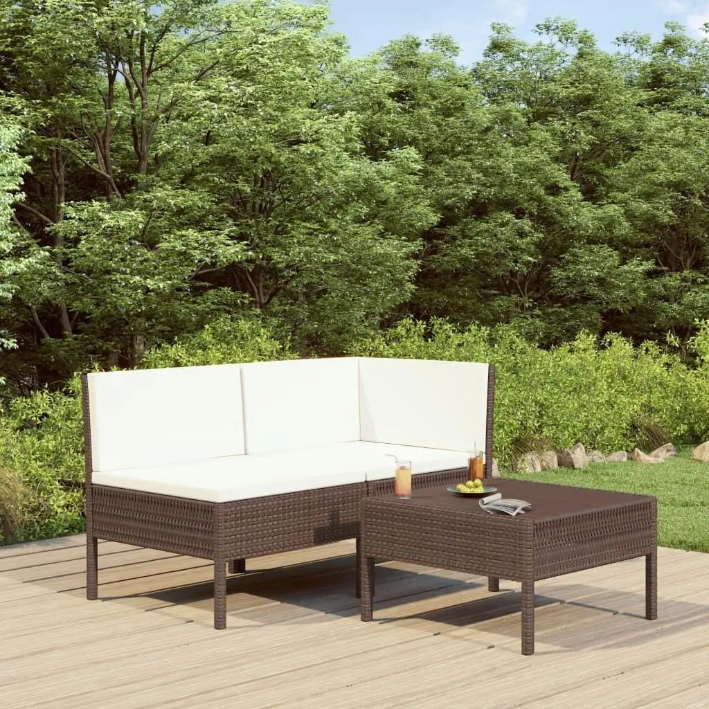 Brown PE Rattan Garden Furniture Set 3 Piece Modular Modern Design Weather Resistant
Brown PE Rattan Garden Furniture Set 3 Piece Modular Modern Design Weather Resistant