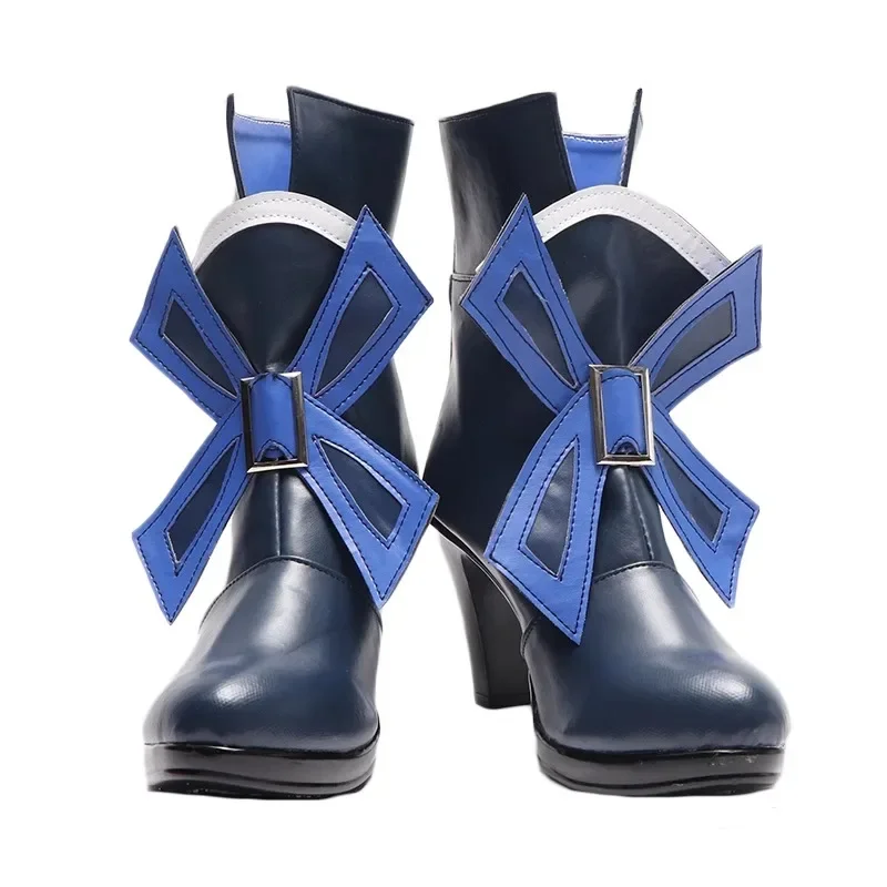 Game Impact Focalors Short Boots High Heels Elegant Blue Bow Circle Toe Fashion Women's Pumps Thick Heel Shoes for Cos Shoes
Game Impact Focalors Short Boots High Heels Elegant Blue Bow Circle Toe Fashion Women's Pumps Thick Heel Shoes for Cos Shoes