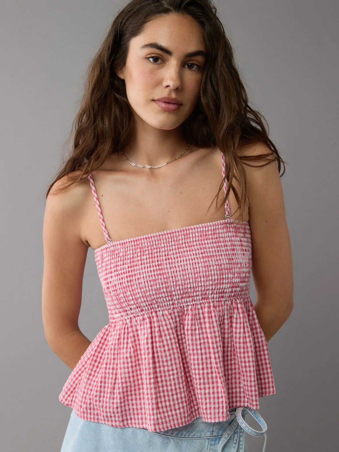 Summer Women Plaid Tank Top Sweet Vintage French Style Spaghetti Strap Vest Women's New Sleeveless Casual Crop Tops Streetwear
Summer Women Plaid Tank Top Sweet Vintage French Style Spaghetti Strap Vest Women's New Sleeveless Casual Crop Tops Streetwear