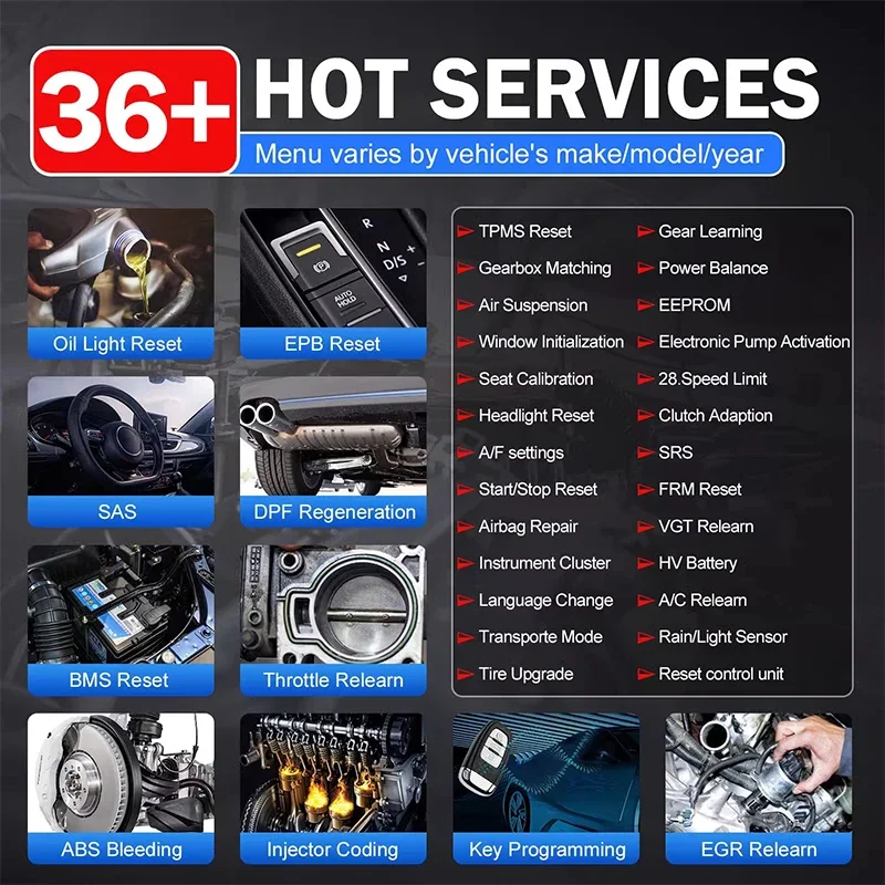 Car fault detector OBD fault diagnostic instrument D7S key matching programming fault code interpretation/clearance
Car fault detector OBD fault diagnostic instrument D7S key matching programming fault code interpretation/clearance