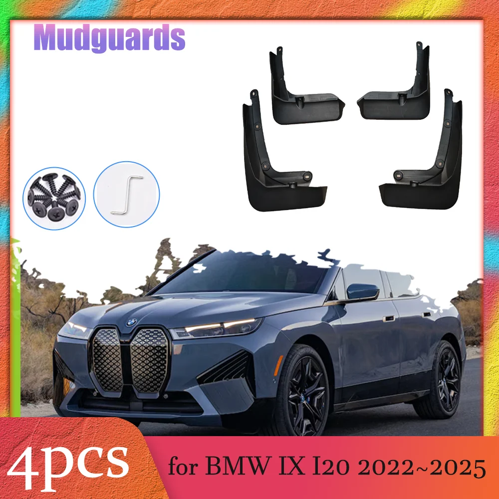 4pcs Car Mudflaps for BMW IX Sport I20 2022~2025 2023 2024 Mud Flaps Splash Guards Cover Mudguards Front Rear Fender Accessories
4pcs Car Mudflaps for BMW IX Sport I20 2022~2025 2023 2024 Mud Flaps Splash Guards Cover Mudguards Front Rear Fender Accessories