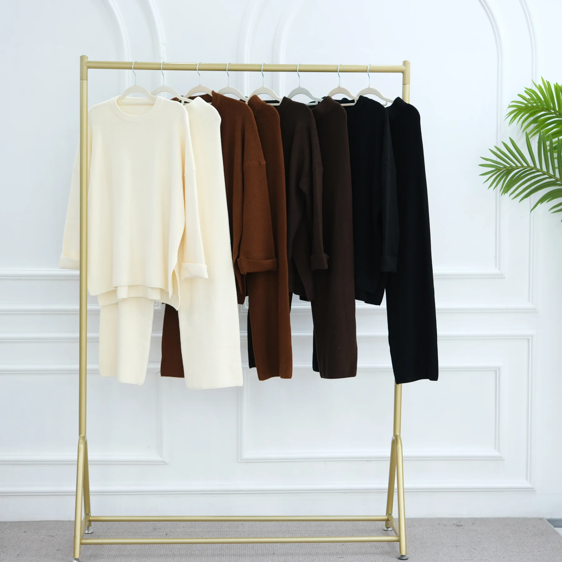 Мусульманские комплекты из 2 предметов, женский вязаный свитер, топы, брюки, костюм, Дубай, Абая, кафтан, трикотаж, Femme Musulmane, ансамбли, халат, исламская одежда 
Мусульманские комплекты из 2 предметов, женский вязаный свитер, топы, брюки, костюм, Дубай, Абая, кафтан, трикотаж, Femme Musulmane, ансамбли, халат, исламская одежда