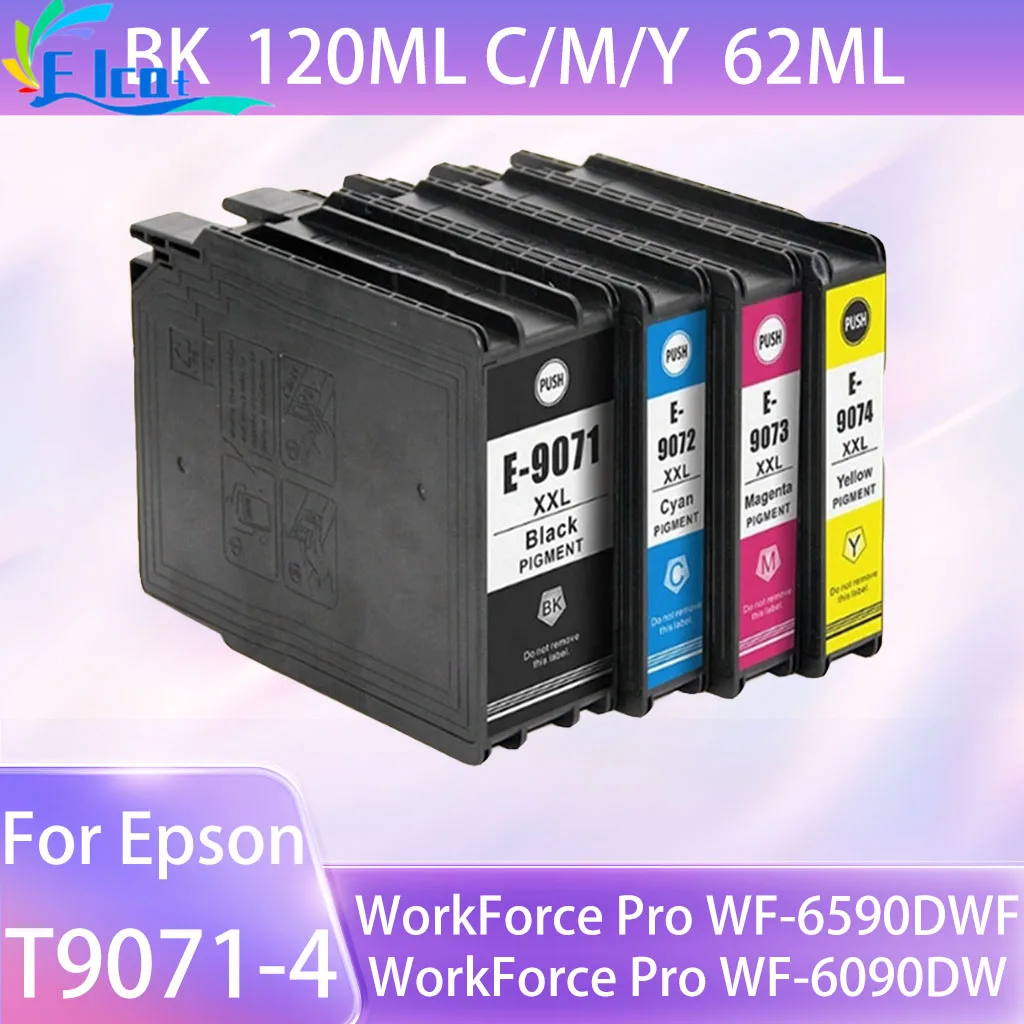 T9071 T9072 T9073 T9074 Совместимый картридж с пигментными чернилами для принтера Epson WorkForce Pro WF-6090DW WF-6590DWF
T9071 T9072 T9073 T9074 Совместимый картридж с пигментными чернилами для принтера Epson WorkForce Pro WF-6090DW WF-6590DWF