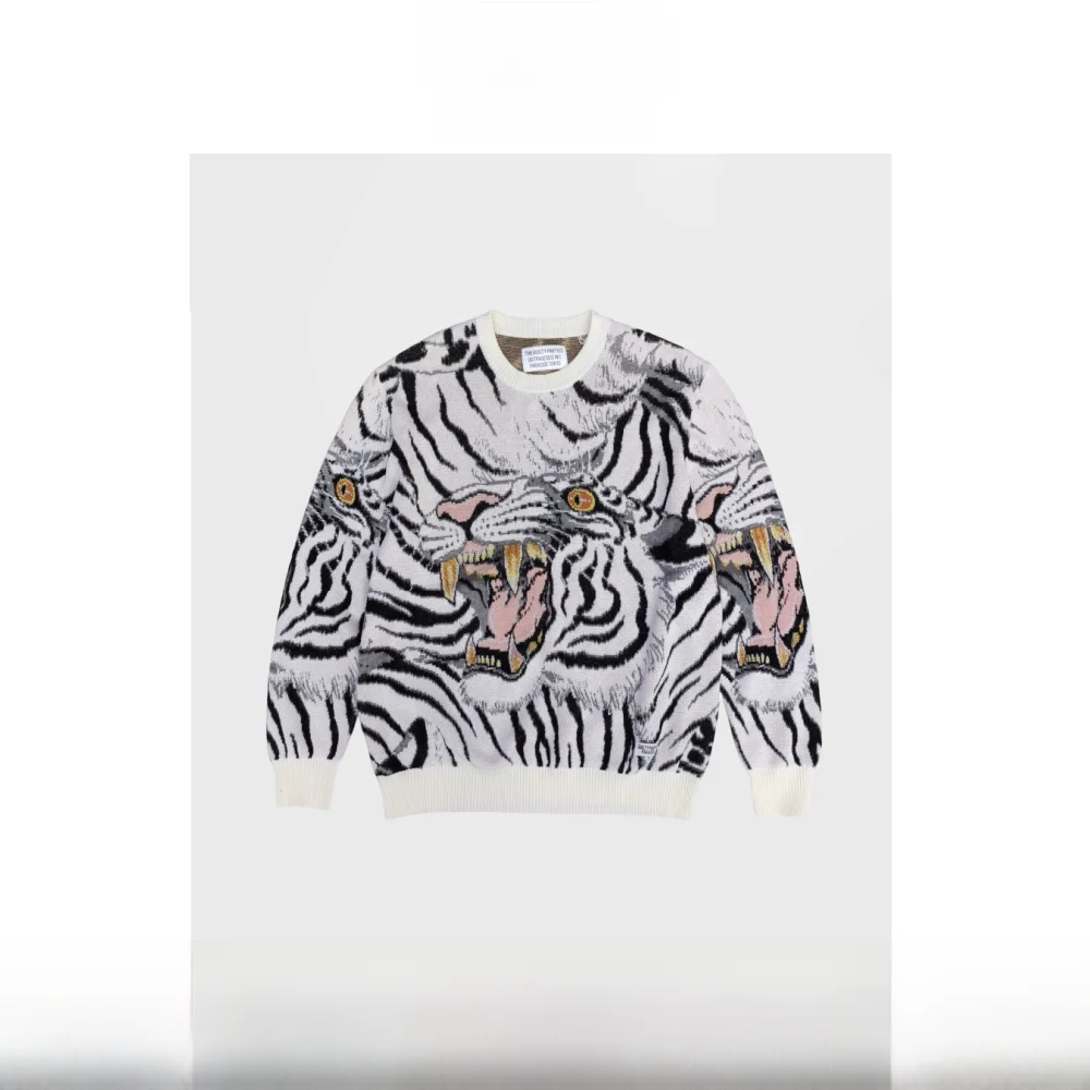 Pure Cotton Knitted Tiger Totem round Ne Sweater 22SS New Arrival Humans Mades Comfortable Breathable Stretchy Ciwalk Sui...
Pure Cotton Knitted Tiger Totem round Ne Sweater 22SS New Arrival Humans Mades Comfortable Breathable Stretchy Ciwalk Sui...