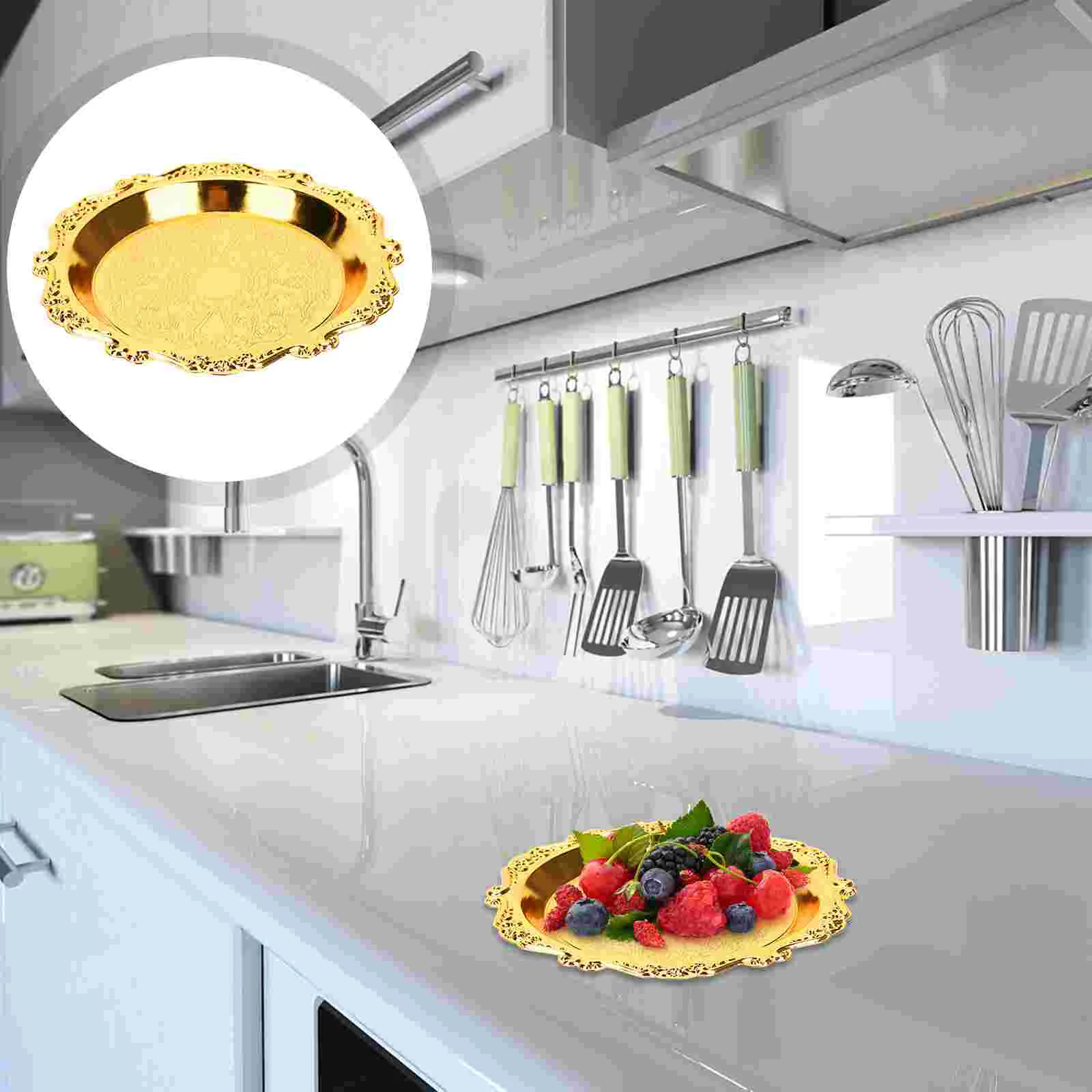 6 Pcs Snack Platter Tray Food Dipping Plate Fruit Platter Metal Chips Serving Trays for Parties Kitchen Barware
6 Pcs Snack Platter Tray Food Dipping Plate Fruit Platter Metal Chips Serving Trays for Parties Kitchen Barware
