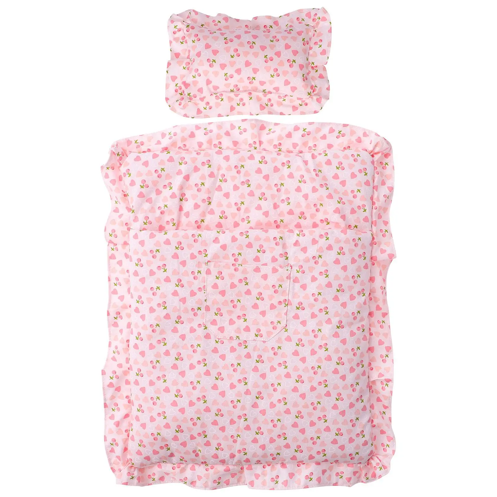 Set Strawberry Sleeping Bag Bed Pillows Dollhouse Bedding Cloth Mattress Accessory with
Set Strawberry Sleeping Bag Bed Pillows Dollhouse Bedding Cloth Mattress Accessory with