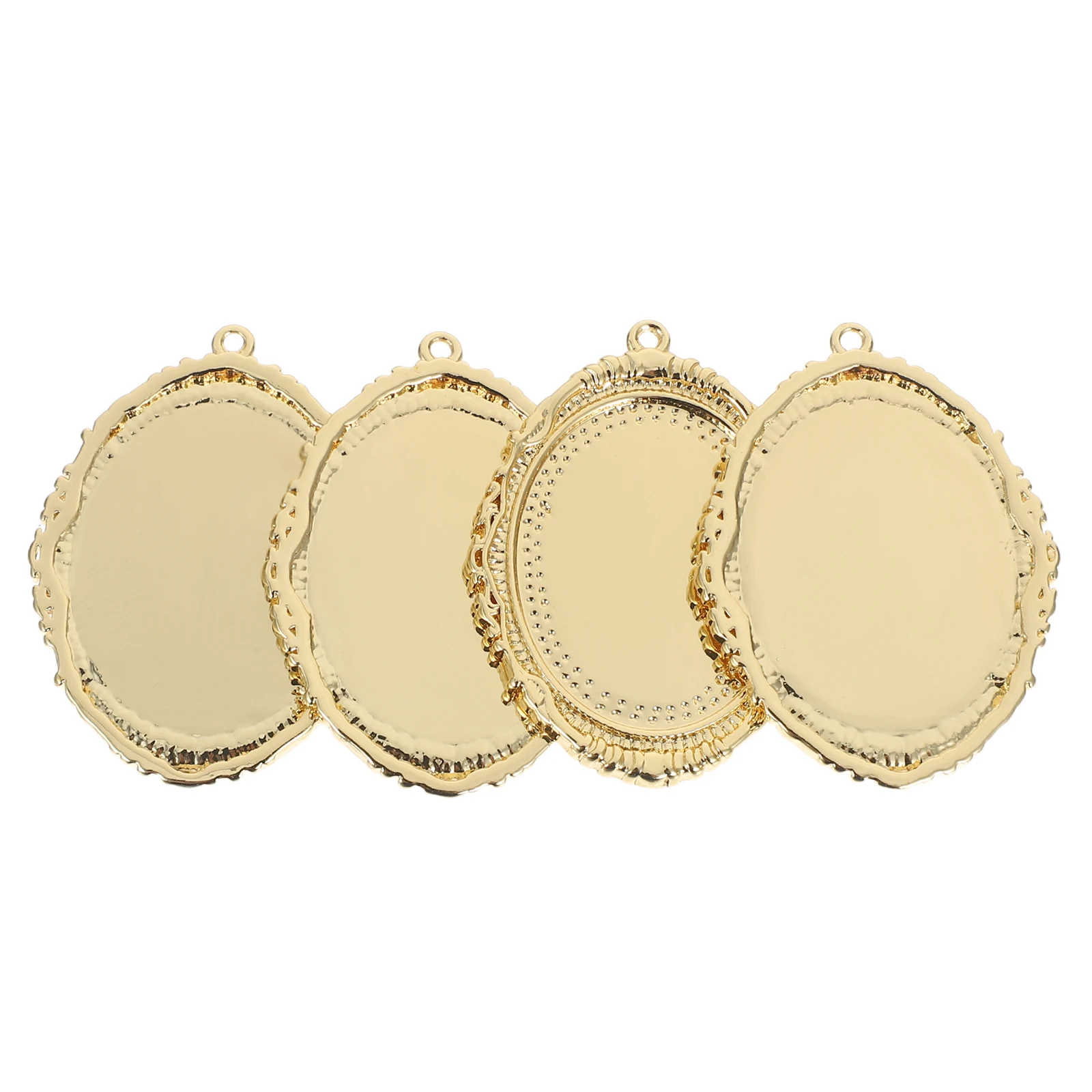 4pcs Oval Pendant Trays Bezel Blanks Golden Frame Design Jewelry Parts Pendant Base Secure Pearl Holder Diy Photo Charms
4pcs Oval Pendant Trays Bezel Blanks Golden Frame Design Jewelry Parts Pendant Base Secure Pearl Holder Diy Photo Charms