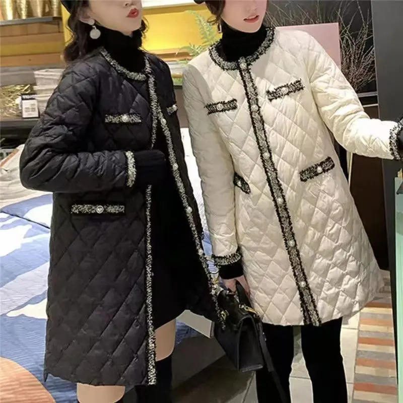 LadiesNew Temperament Ladies Solid Color Small Fragrance Cotton-Padded Jacket Coat Women's Winter Light Cotton-Padded ButtonCoat
LadiesNew Temperament Ladies Solid Color Small Fragrance Cotton-Padded Jacket Coat Women's Winter Light Cotton-Padded ButtonCoat