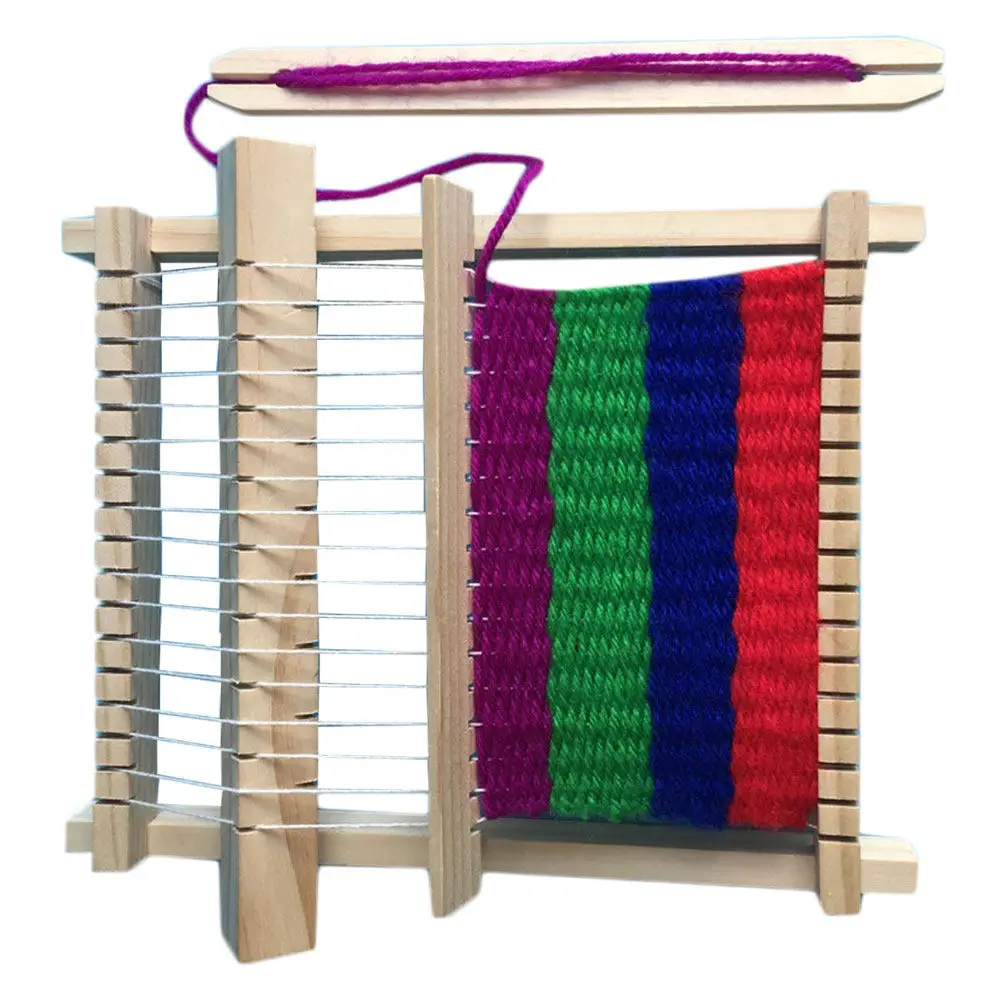 Wooden Knitter Children DIY Handmade Woolen Yarn Weaving Machine Khaki Educational Knitter for Boy Girl Intellectual Development
Wooden Knitter Children DIY Handmade Woolen Yarn Weaving Machine Khaki Educational Knitter for Boy Girl Intellectual Development