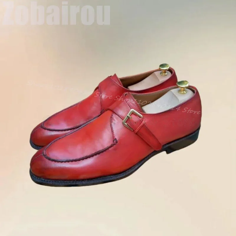 Red Sewing Design Buckle Decor Black Sole Loafers Fashion Slip On Men Shoes Luxury Handmade Party Feast Banquet Men Dress Shoes
Red Sewing Design Buckle Decor Black Sole Loafers Fashion Slip On Men Shoes Luxury Handmade Party Feast Banquet Men Dress Shoes