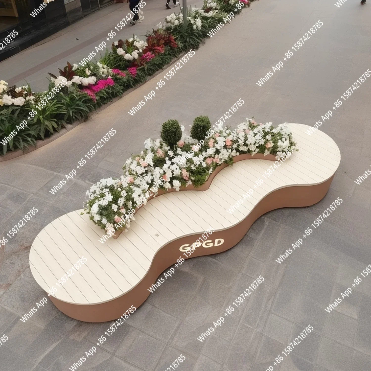 A63 Outdoor flower box seat combination anti-rust wrought iron commercial street wrought iron flower pot flower box planting box
A63 Outdoor flower box seat combination anti-rust wrought iron commercial street wrought iron flower pot flower box planting box