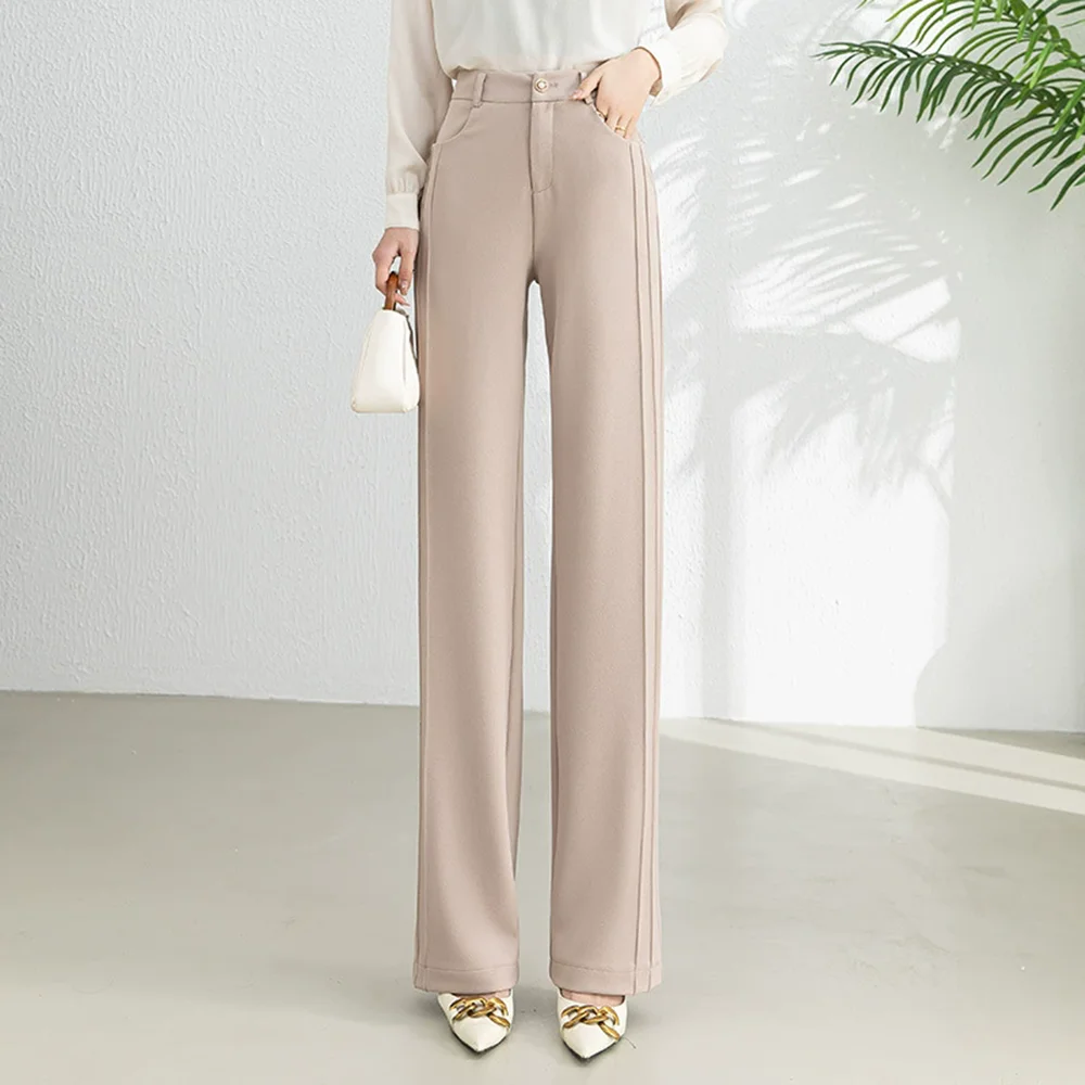 2025 new straight leg pants women's summer thin pure black white casual high waist vertical pear-shaped spring plus size
2025 new straight leg pants women's summer thin pure black white casual high waist vertical pear-shaped spring plus size