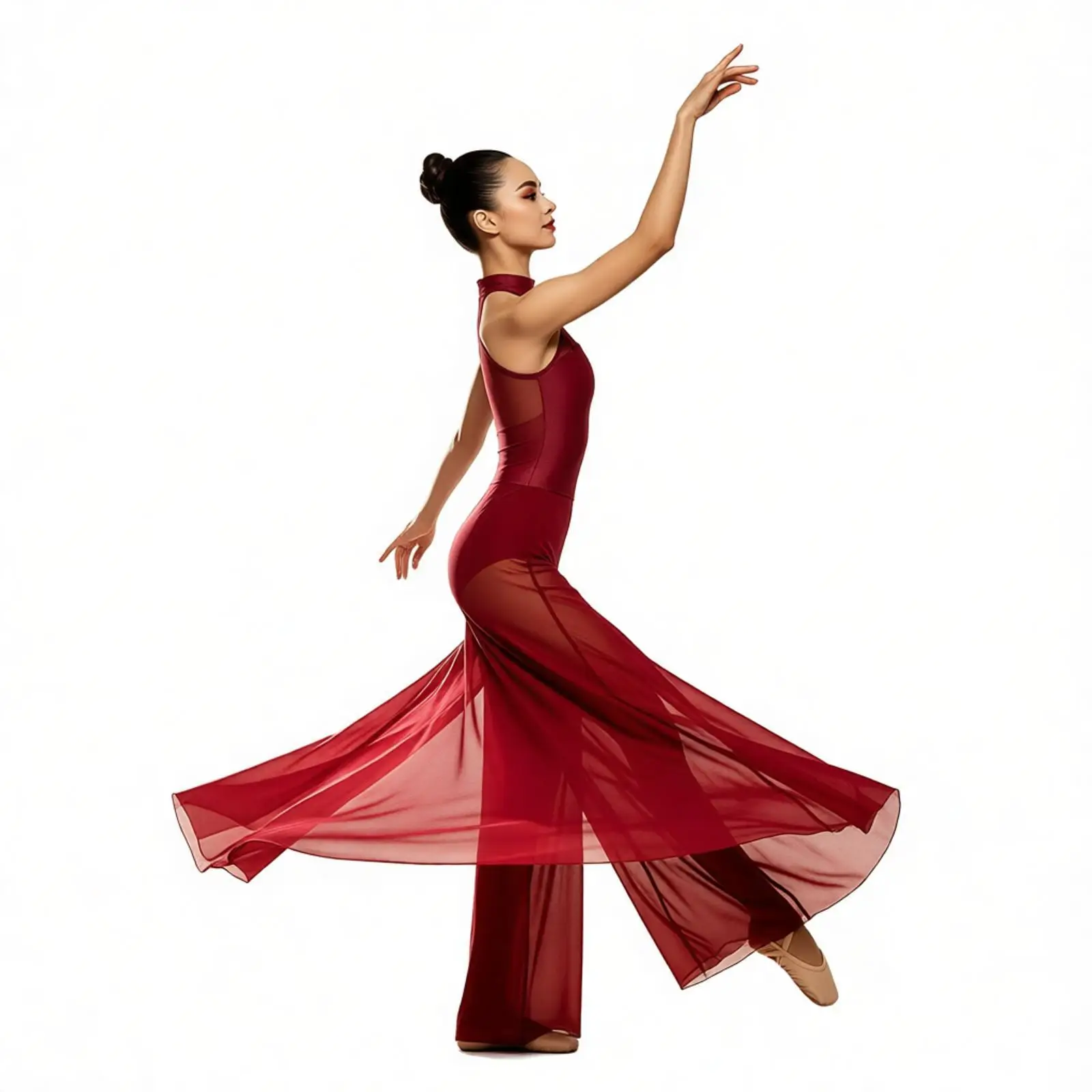 Womens Gymnastics Figure Skating Ballet Lyrical Dance Jumpsuit Dress Modern Contemporary Costume Long Flowy Maxi Long Dress
Womens Gymnastics Figure Skating Ballet Lyrical Dance Jumpsuit Dress Modern Contemporary Costume Long Flowy Maxi Long Dress