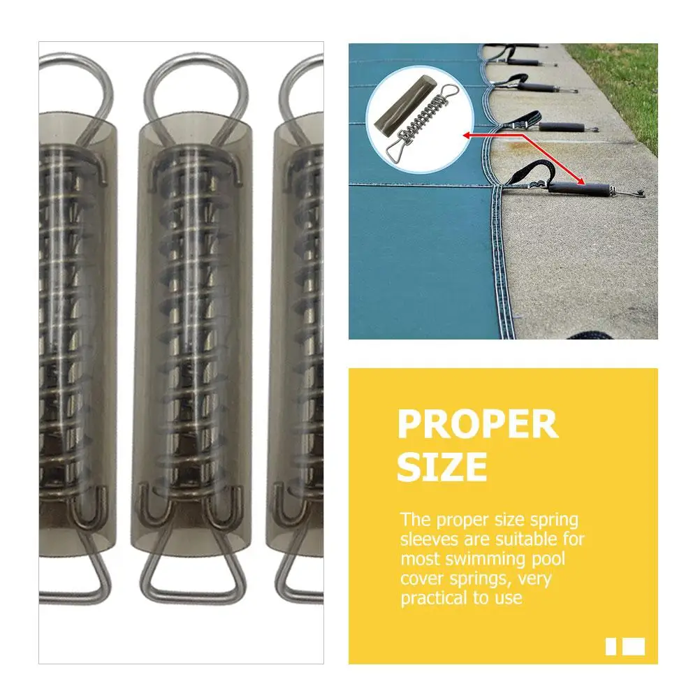 5 Pcs PVC Pool Cover Spring Sleeves Durable Winter Protection Reusable Inground Above Ground Spa Safety Springs Covers
5 Pcs PVC Pool Cover Spring Sleeves Durable Winter Protection Reusable Inground Above Ground Spa Safety Springs Covers