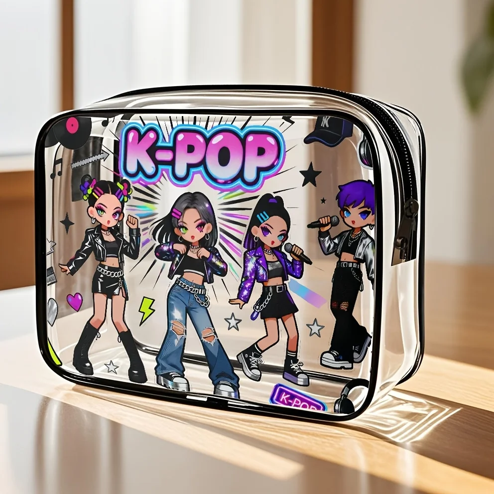 1pc Large Capacity Zippered Cosmetic and Travel Organizer Bag | High-Quality PVC, Foldable, Fade Resistant, Lightweight, Easy to
1pc Large Capacity Zippered Cosmetic and Travel Organizer Bag | High-Quality PVC, Foldable, Fade Resistant, Lightweight, Easy to