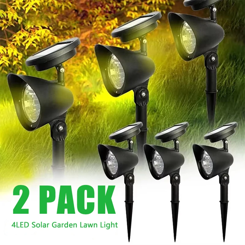 Наружный 4-светодиодный солнечный прожектор, садовые фонари, ландшафтное украшение, IP65, водонепроницаемый для газона, двора, дорожки, дерева, отдельно лампа
Наружный 4-светодиодный солнечный прожектор, садовые фонари, ландшафтное украшение, IP65, водонепроницаемый для газона, двора, дорожки, дерева, отдельно лампа