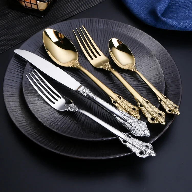 #For High-quality gold 4-piece royal tableware
#For High-quality gold 4-piece royal tableware