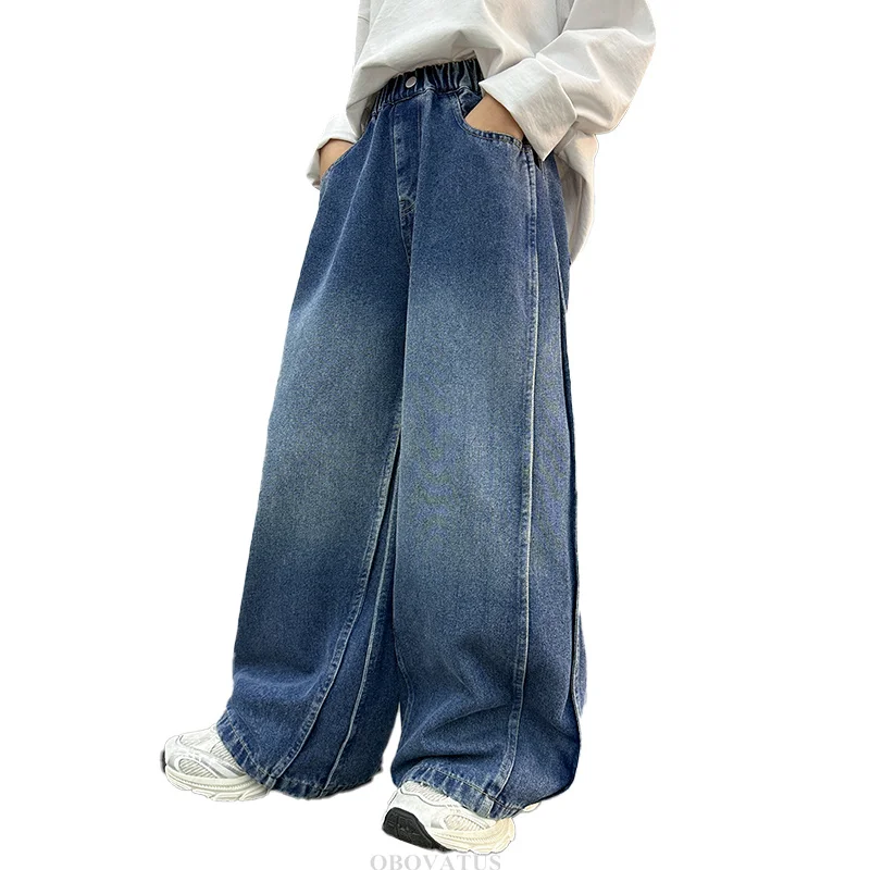 Cool Boy High Fashion Street Baggy Jeans Kids Retro Blue Wide Leg Denim Pants Loose Style Child Gradient Jeans Trousers Age 5-14
Cool Boy High Fashion Street Baggy Jeans Kids Retro Blue Wide Leg Denim Pants Loose Style Child Gradient Jeans Trousers Age 5-14