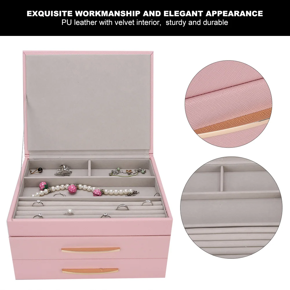 Earrings Storage Case Jewelry Box PU Large Capacity Multi Layers Jewelry Rings Earrings Storage Case Jewelry Case
Earrings Storage Case Jewelry Box PU Large Capacity Multi Layers Jewelry Rings Earrings Storage Case Jewelry Case