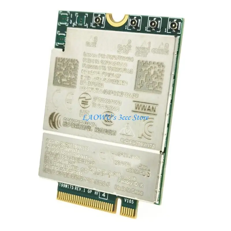 Y8AD T99W175 4G WWAN MODULE CARD CARD Easy Установка 5W10V25768 для T14S X13
Y8AD T99W175 4G WWAN MODULE CARD CARD Easy Установка 5W10V25768 для T14S X13