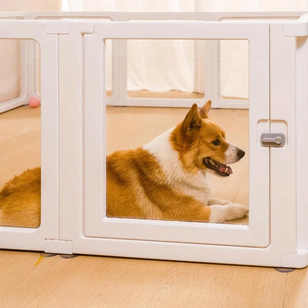 Citylife Dog Playpen with Door Clear Pet Playpen for Indoor Outdoor Easy to Install and Remove Puppy Playpen
Citylife Dog Playpen with Door Clear Pet Playpen for Indoor Outdoor Easy to Install and Remove Puppy Playpen