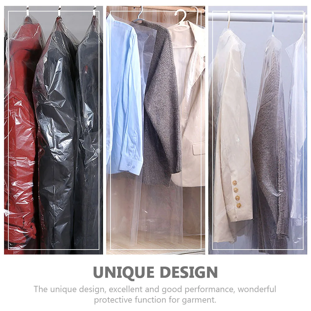 100 Pcs Clear Clothing Dust Covers Waterproof Breathable Garment Bags Reusable Dry Cleaner Tools Clothes Protection Home Use
100 Pcs Clear Clothing Dust Covers Waterproof Breathable Garment Bags Reusable Dry Cleaner Tools Clothes Protection Home Use